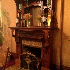 Fireplace in Restaurant
