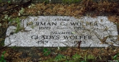 Herman and Gladys Wolfer father daughter